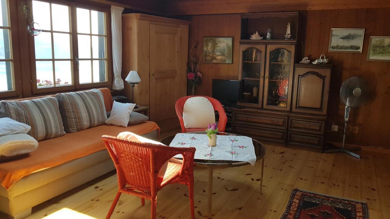 Traumhaftes Chalet Mit Seesicht Krattigen Kültér fotó